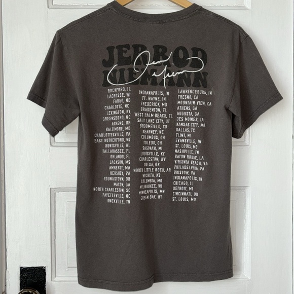VINTAGE JERROD NIEMANN GRAY CREWNECK BAND TOUR TEE - Picture 6 of 9
